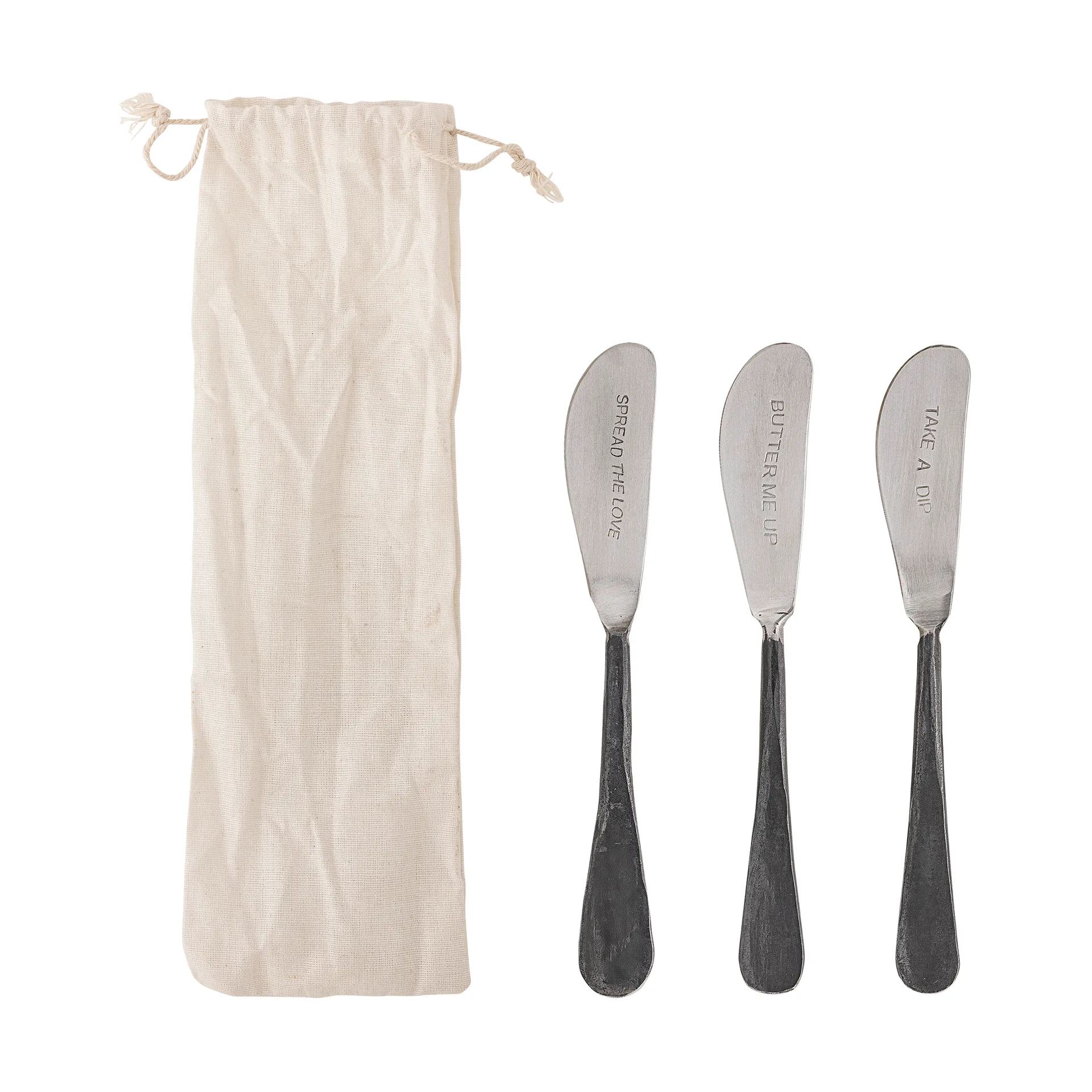 Fabricio butter knife 3 pieces, Stainless steel Bloomingville