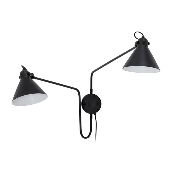 Felicity wall lamp - double arm - Black iron - Bloomingville