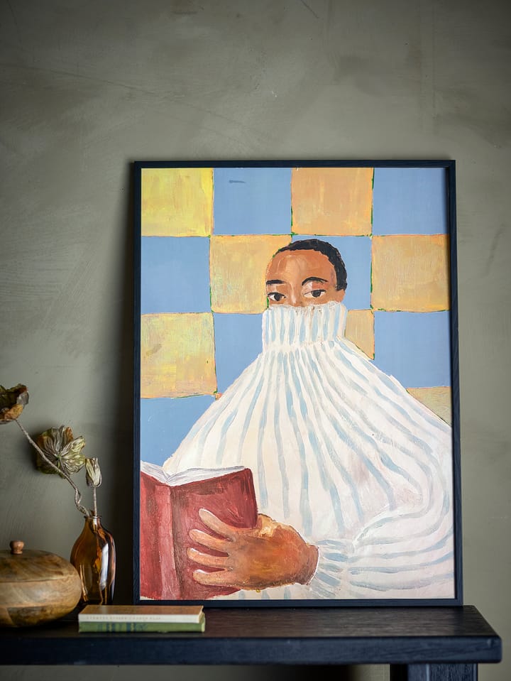 Filicia canvas 52x72 cm, Black frame Bloomingville