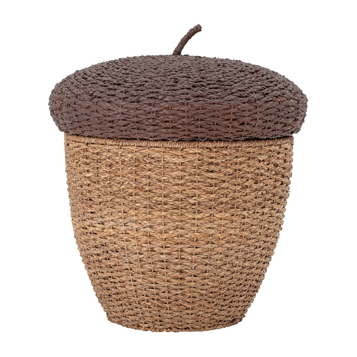 Finus storage box with lid Ø43.5 cm, Brown Bloomingville