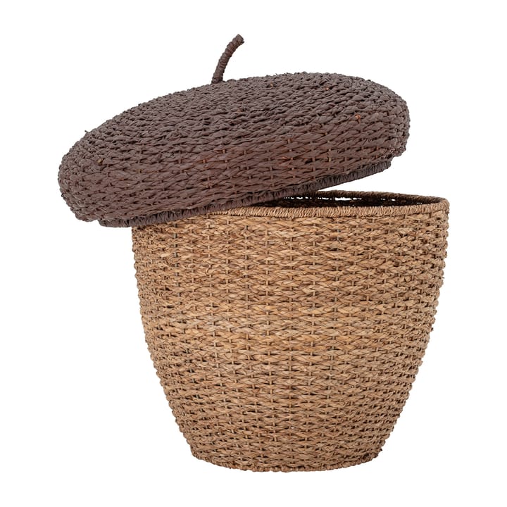 Finus storage box with lid Ø43.5 cm, Brown Bloomingville