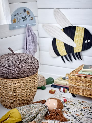 Finus storage box with lid Ø43.5 cm - Brown - Bloomingville