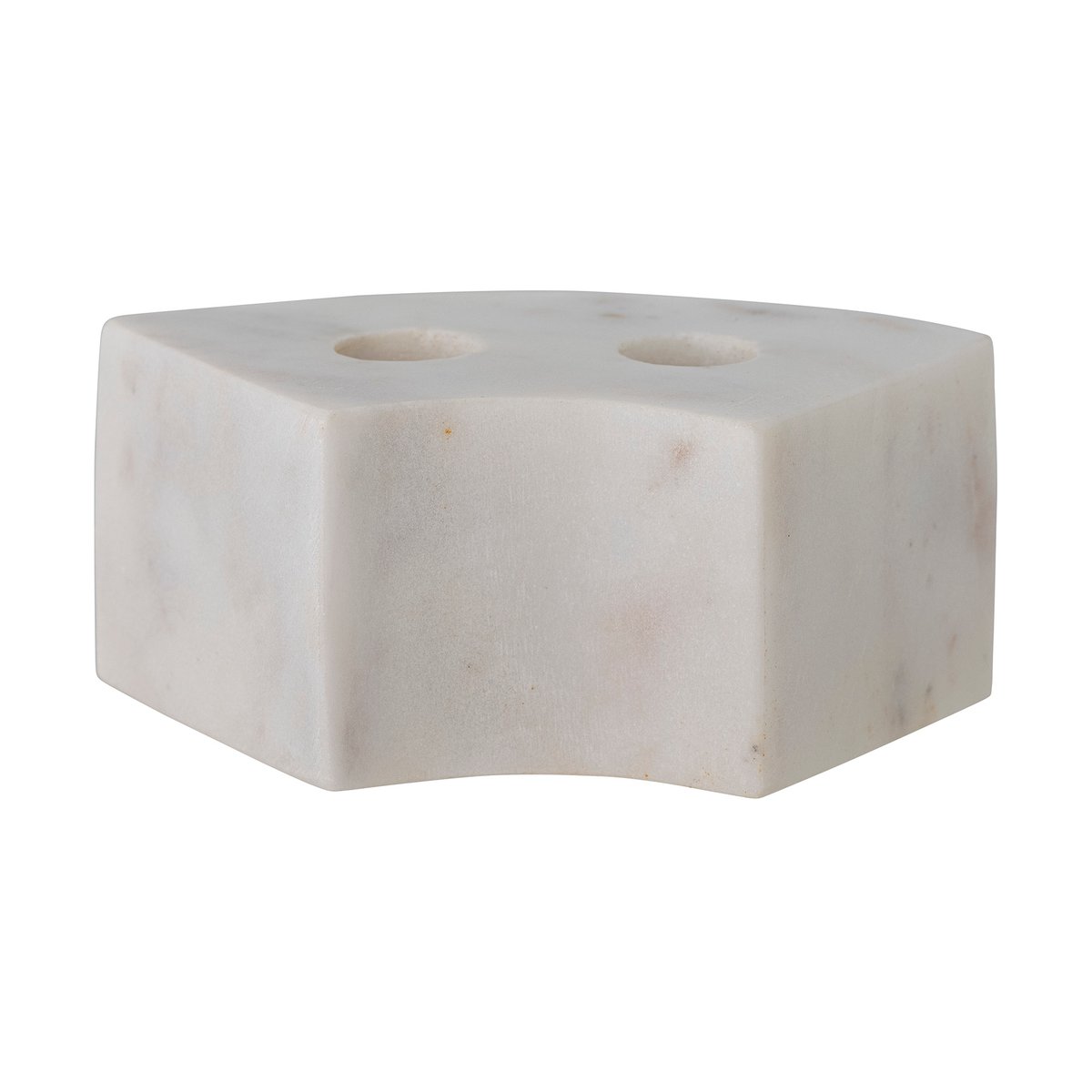 Bloomingville Florida candleholder 14,5x6x7,5 cm White marble