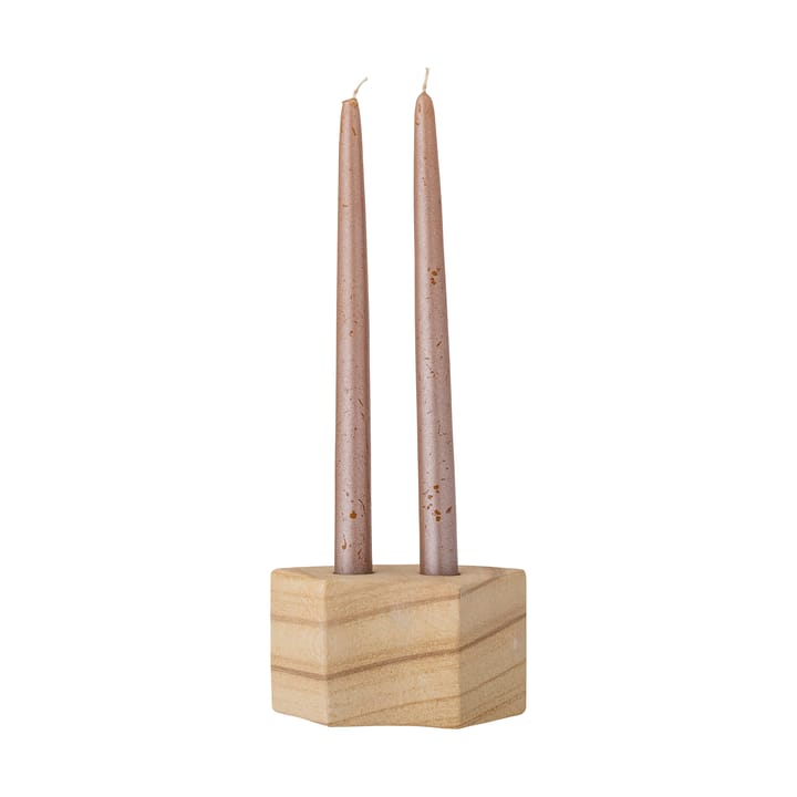 Florida candleholder 14,5x8x7,5 cm - Natural sandstone - Bloomingville