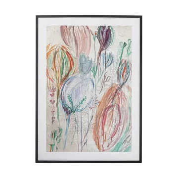 Francine painting 52x72 cm - Black frame - Bloomingville