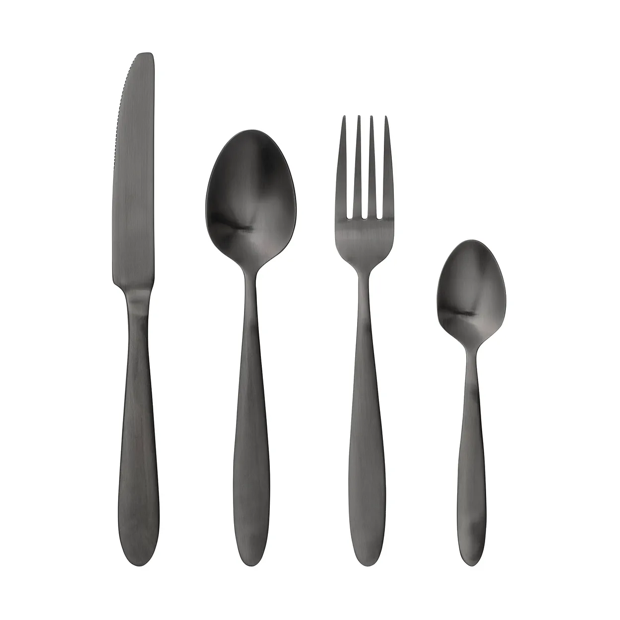 Bloomingville Frea cutlery set 4 pieces Black | Scandinavian Design | Cutlery sets | Black