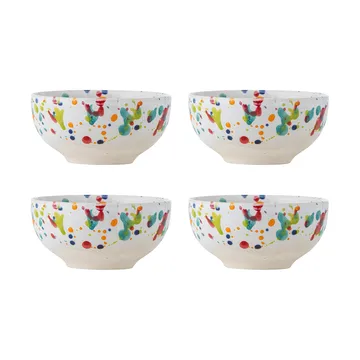 Freckles bowl 4-pack Ø11.5 cm - Red - Bloomingville