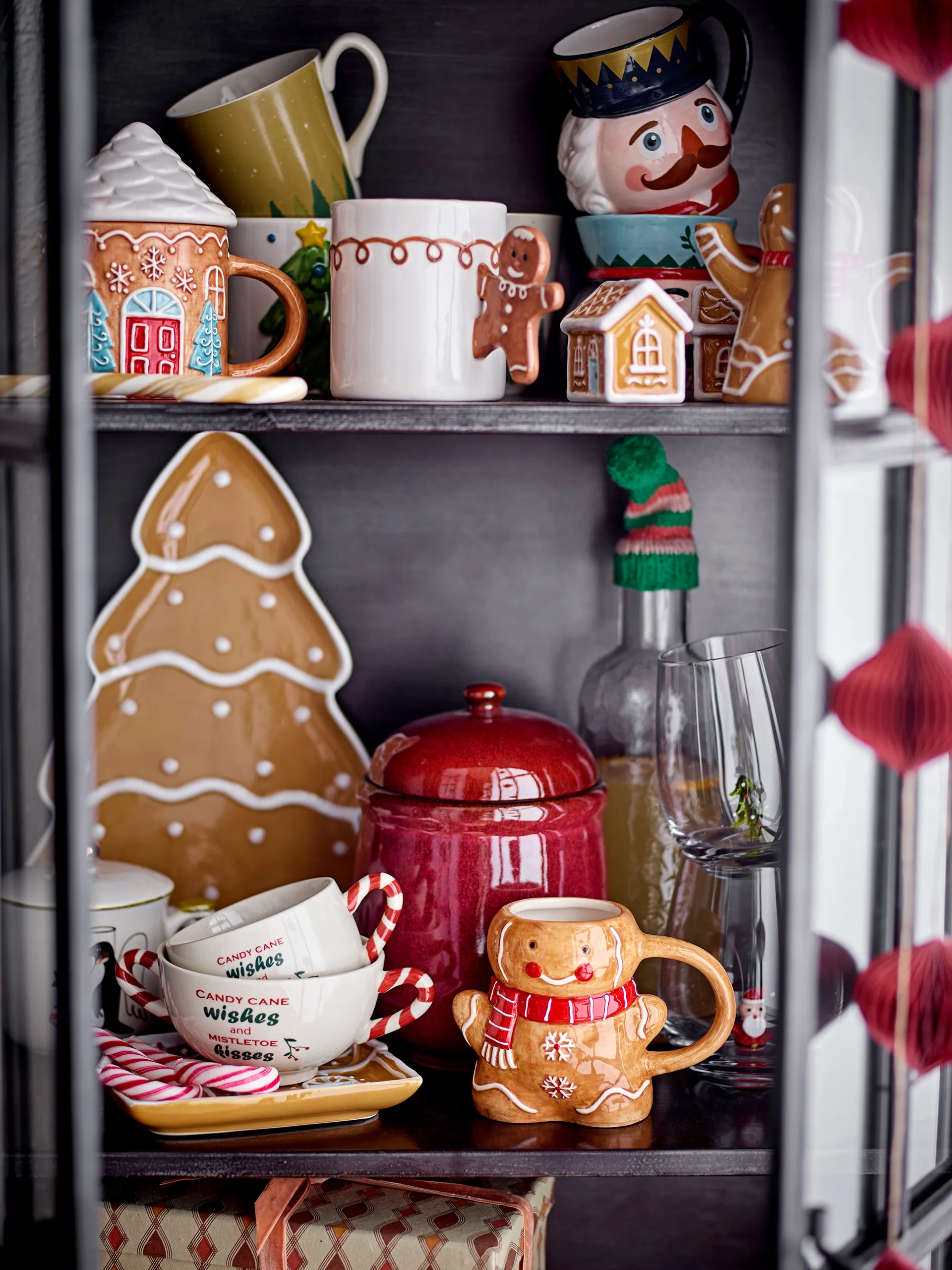 Ginnie mug 29 cl, Brown-white Bloomingville