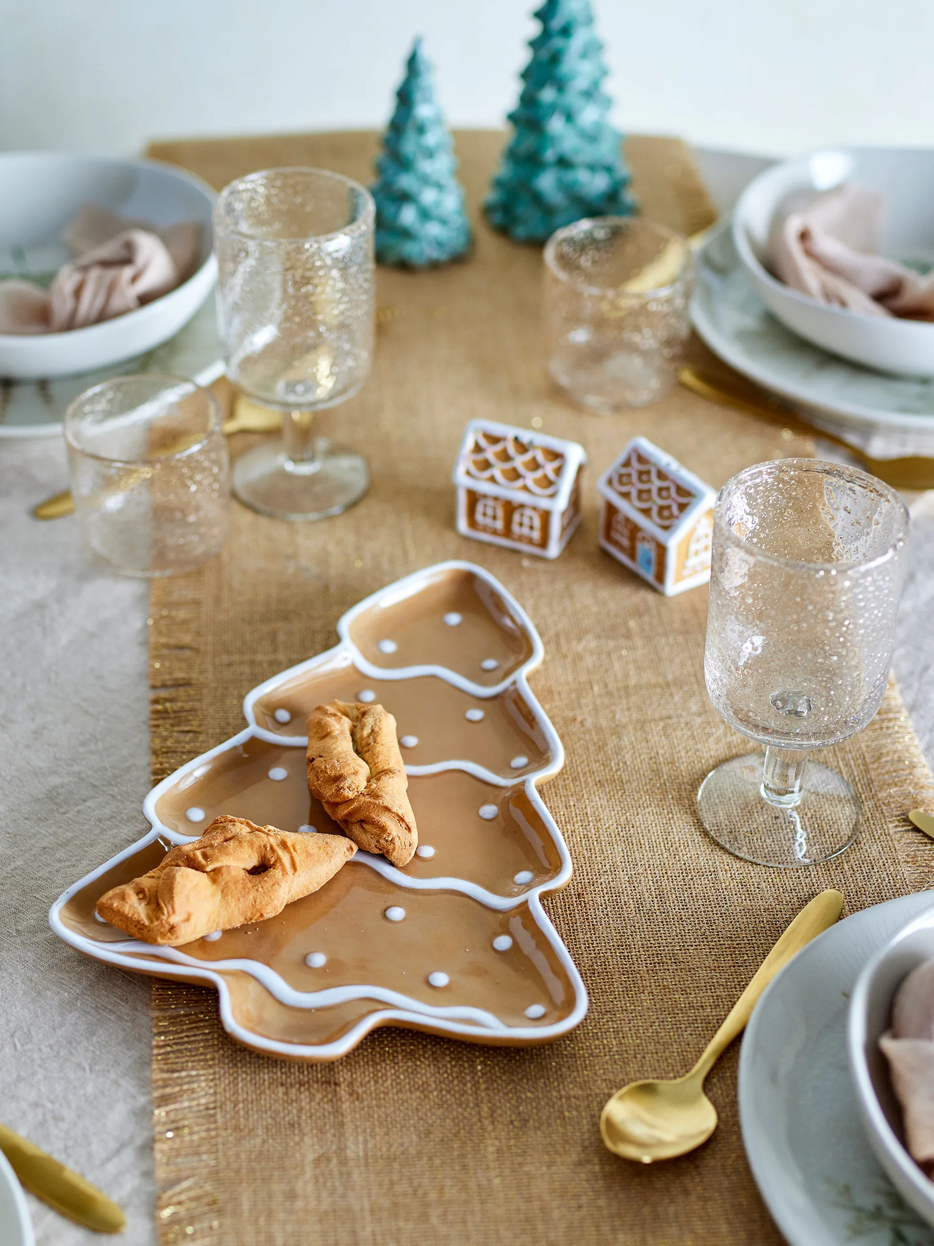 Ginnie serving tray 33x23 cm, Brown Bloomingville