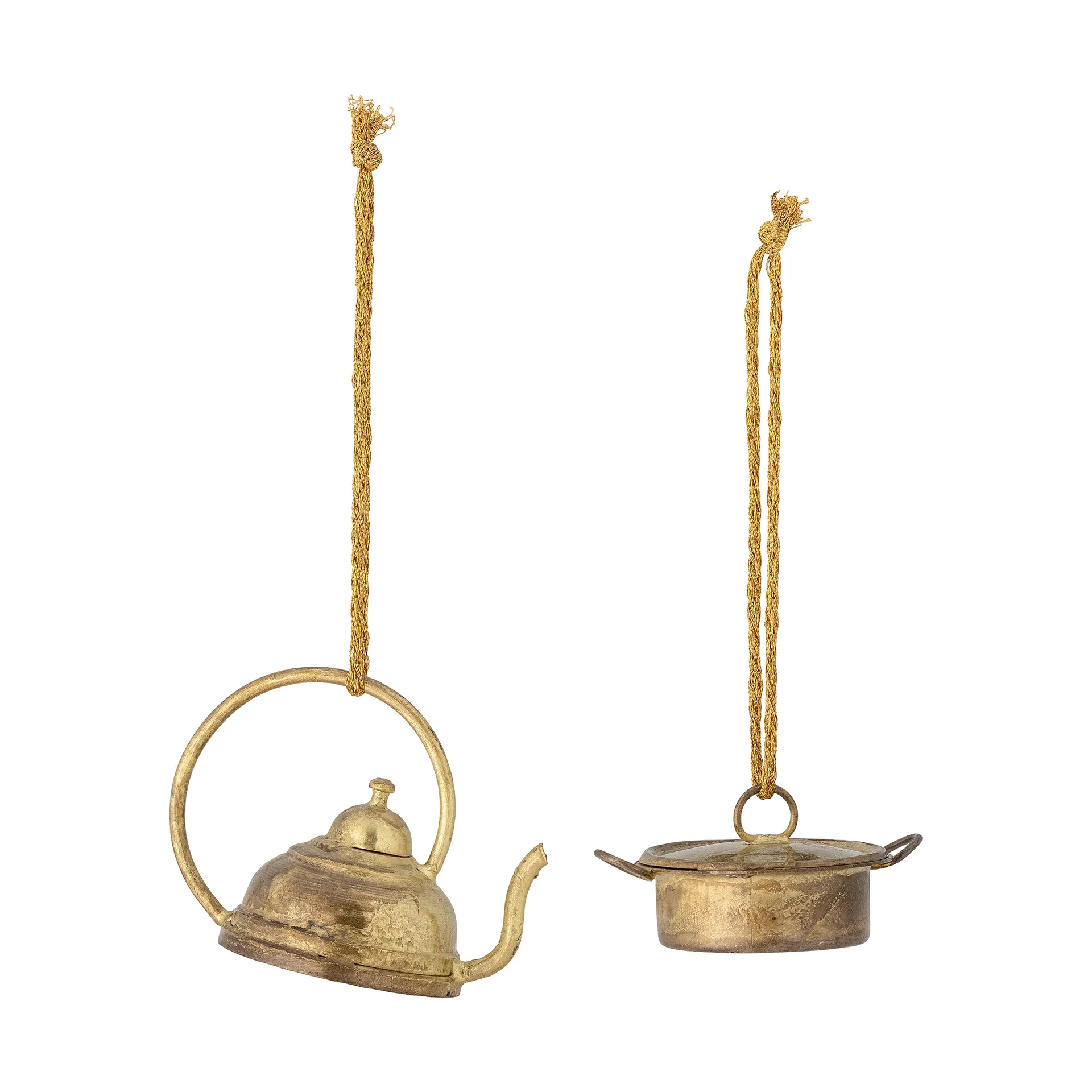 Gracia Christmas tree decorations brass 2 pieces, Tableware Bloomingville