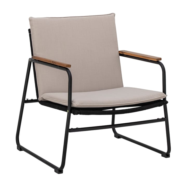 Hampton lounge chair 68x71x76 cm - Black-beige - Bloomingville