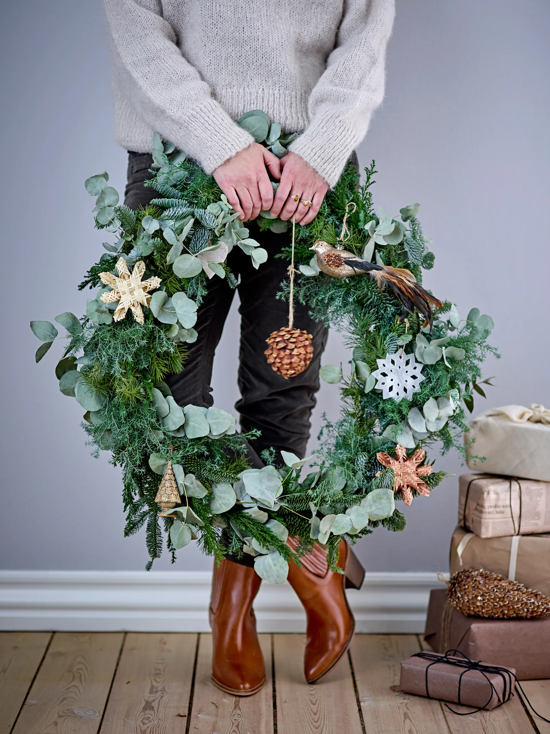 Hani Christmas decoration 3 pieces, Multi Bloomingville