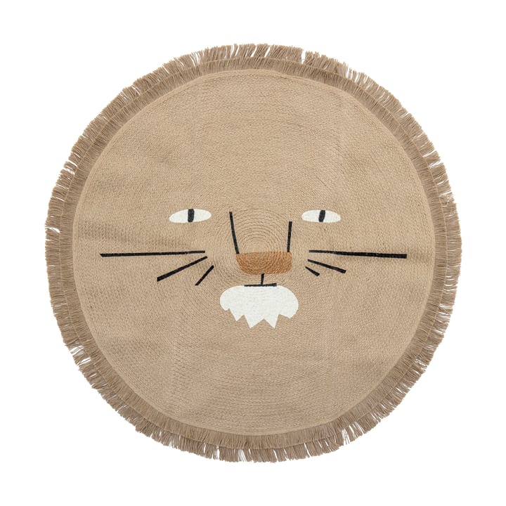 Harrison jute rug Ø100 cm - Lion - Bloomingville