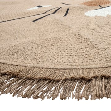 Harrison jute rug Ø100 cm - Lion - Bloomingville