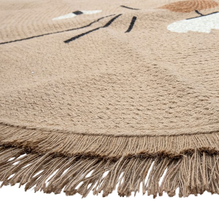 Harrison jute rug Ø100 cm - Lion - Bloomingville