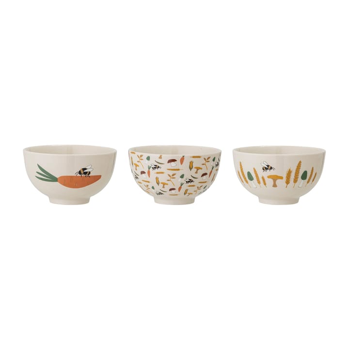 Harvest bowl Ø11.5 cm 3 pieces - Nature - Bloomingville