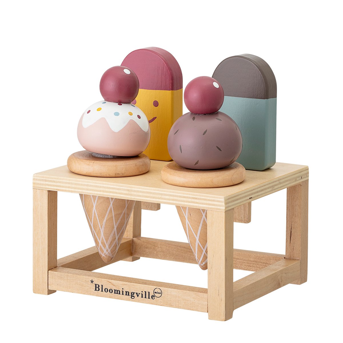 Bloomingville Hasham Playset Food Multi-color | Scandinavian Design | Children's room accessories | Red