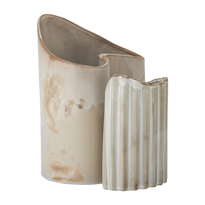 Henaj vase 2 pieces - Brown-beige - Bloomingville