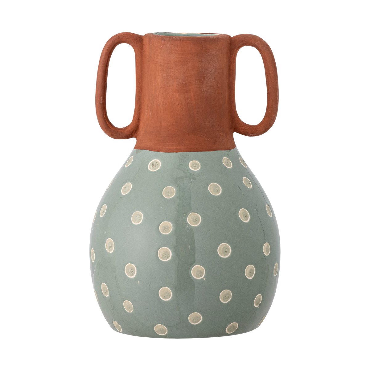 Bloomingville Hercule vase 20 cm Green-brown | Scandinavian Design | Vases | Green