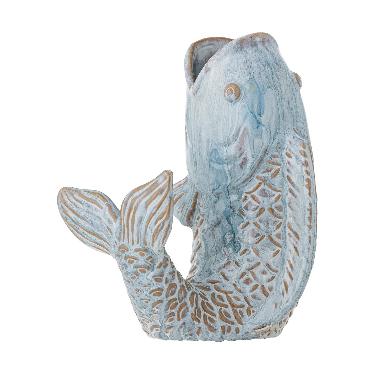 Bloomingville Hiro vase 21 cm Blue | Scandinavian Design | Vases | Blue