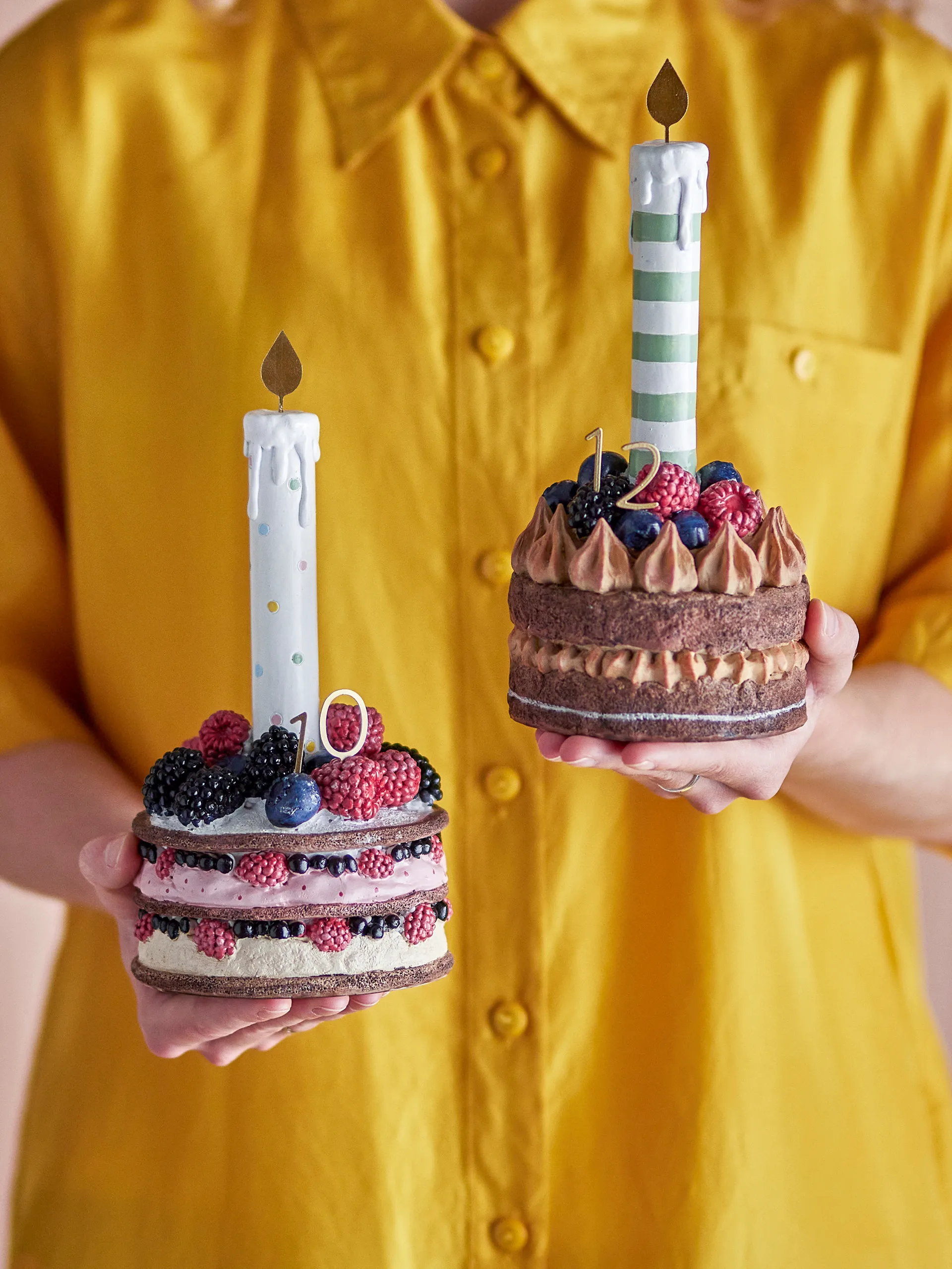 Hooray birthday decoration 2 pieces, Red Bloomingville