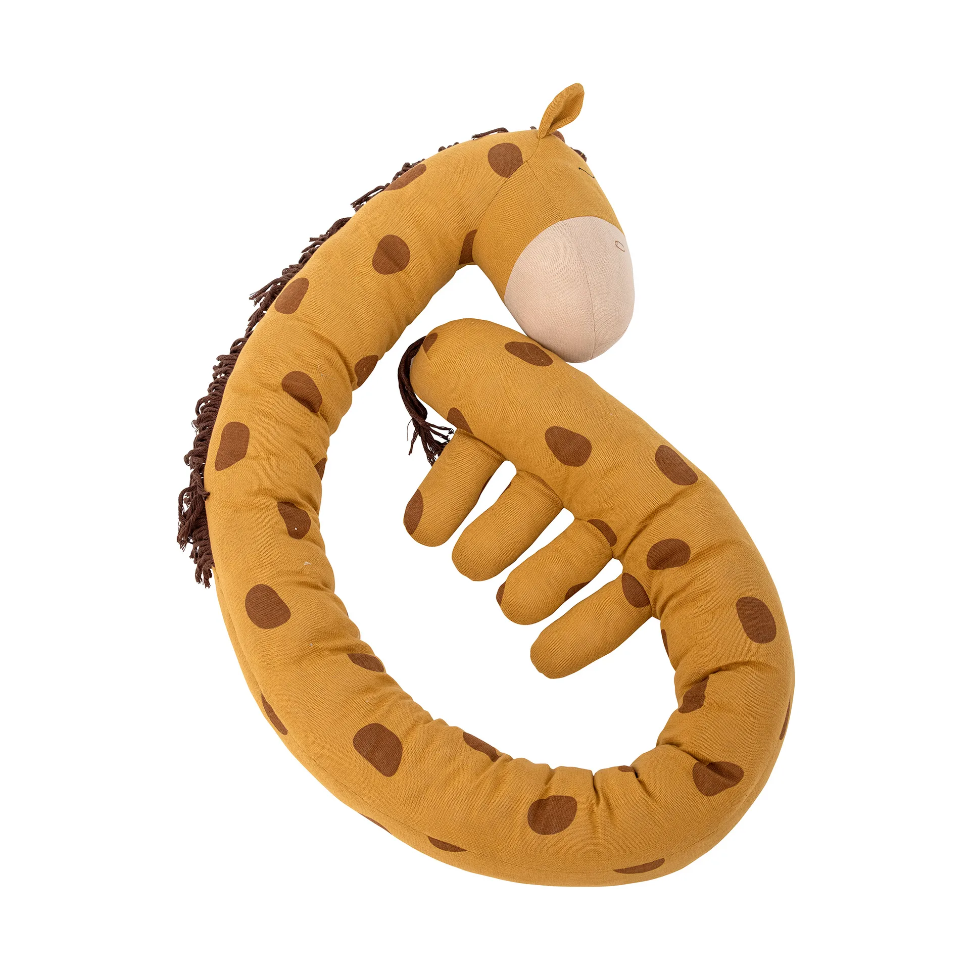 Ibber plush toy 184 cm, Orange giraffe Bloomingville