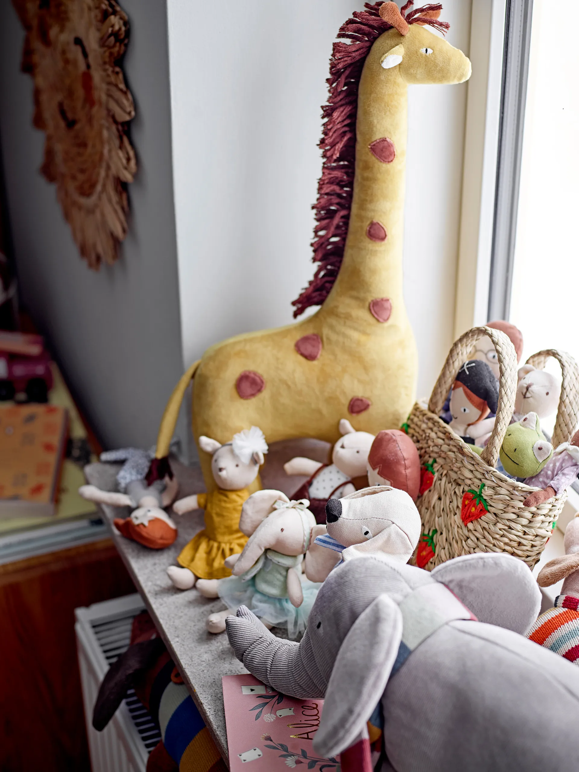Ibber soft toy 46 cm, Giraff Bloomingville