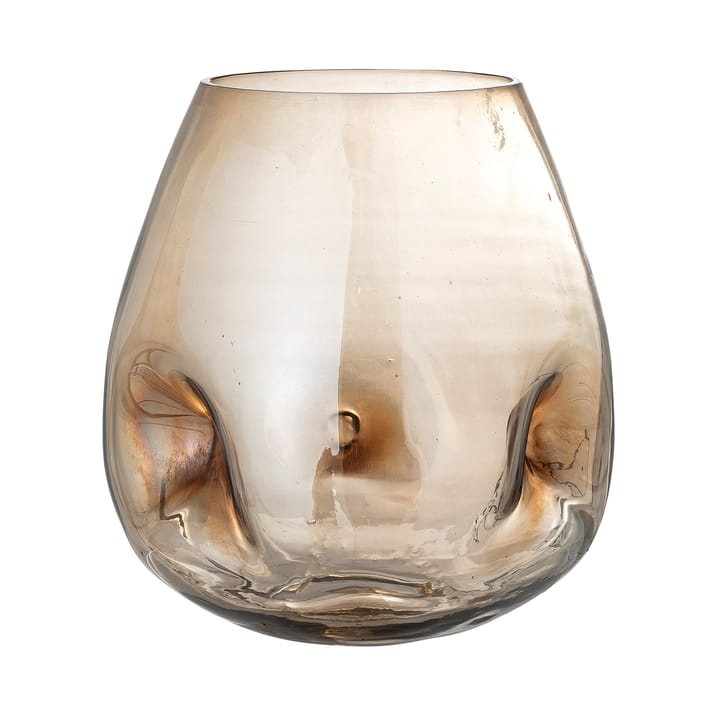 Ifza glass vase 20 cm - brown - Bloomingville