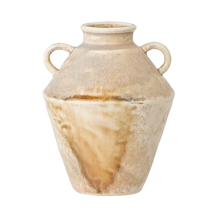 Ines vase with handle 18 cm - brown - Bloomingville