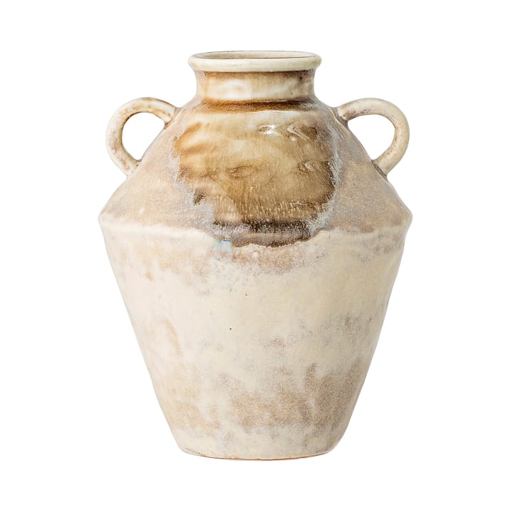 Ines vase with handle 18 cm - brown - Bloomingville