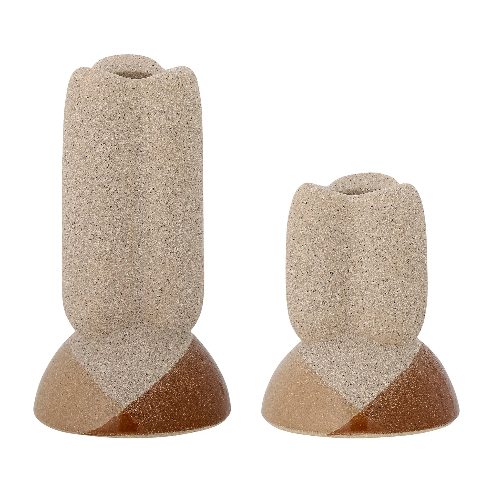 Iness candle sticks 2 pieces, Brown Bloomingville