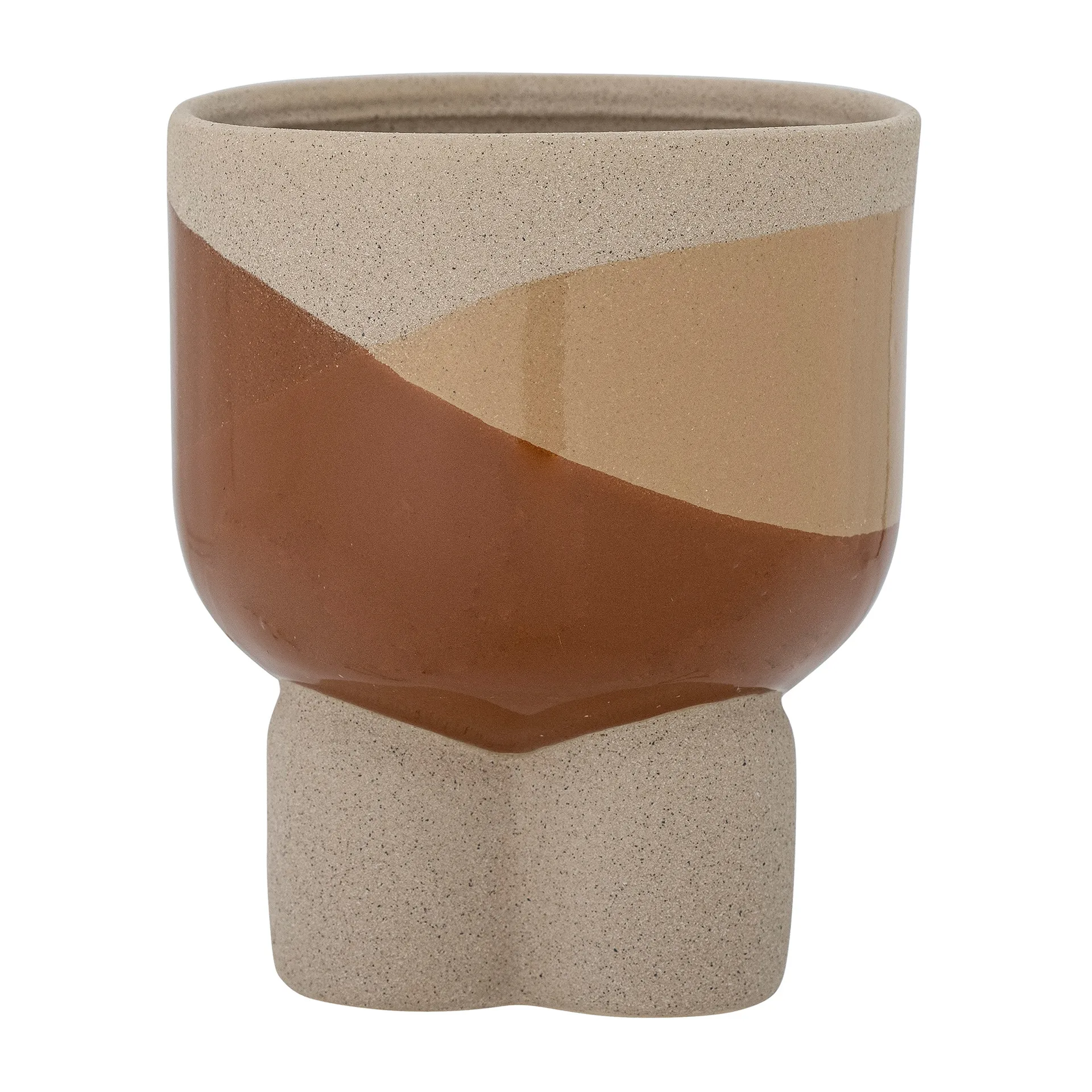 Iness flower pot Ø14 cm, Brown Bloomingville