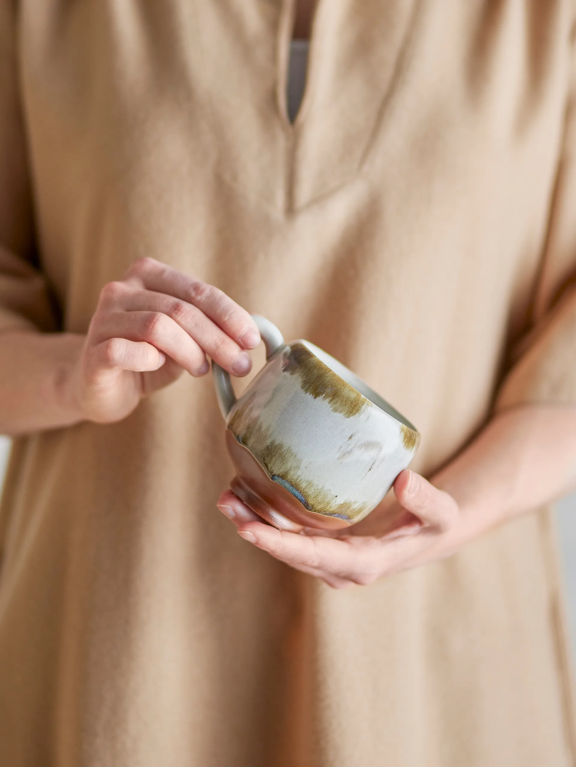 Jade mug 4-pack, Natural Bloomingville