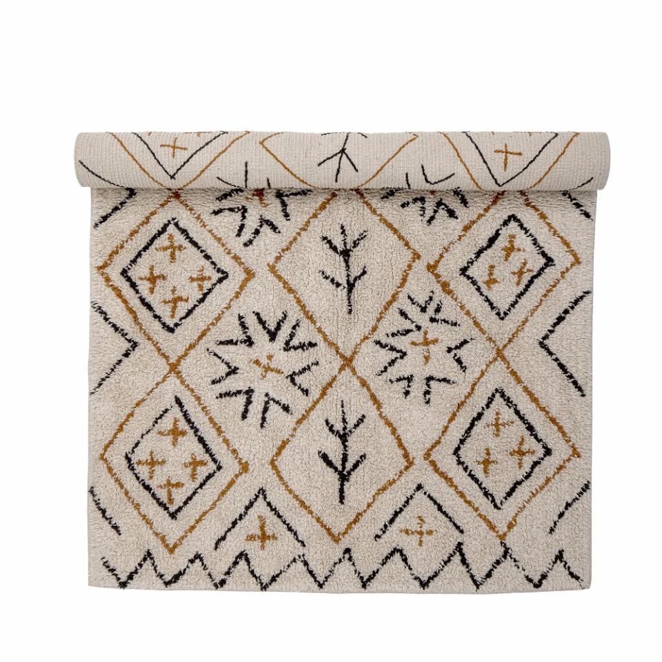 Bloomingville Jaida rug 90x150 cm Brown | Scandinavian Design | Fringe & Deep pile rugs | Brown
