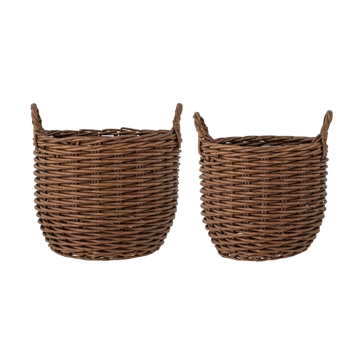 Jayde storage basket 2 pieces, Brown Bloomingville