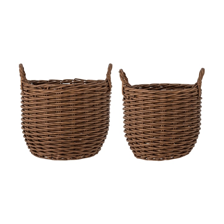 Jayde storage basket 2 pieces - Brown - Bloomingville