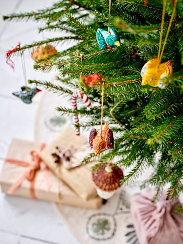 Jenice Christmas tree decorations glass - Grey polka - Bloomingville
