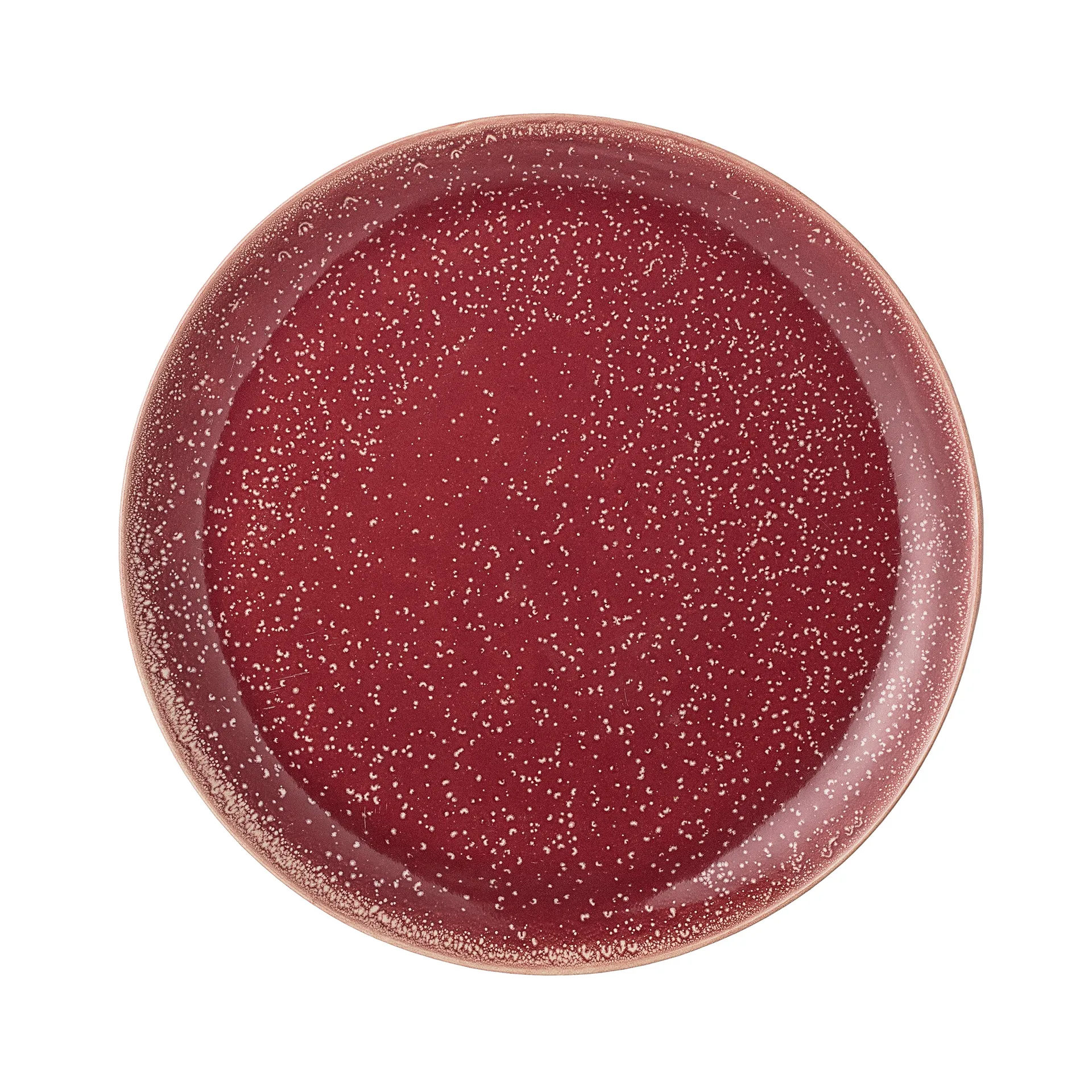 Joëlle plate, red Bloomingville