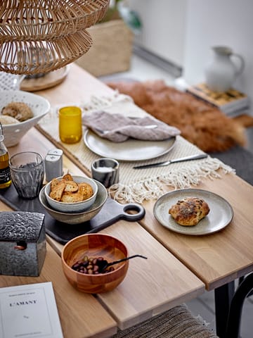 Josefine salt- and pepper cellar with saucer - grey - Bloomingville