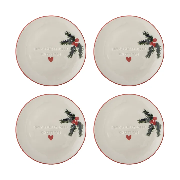 Jovida side plate - Nature, 4 pieces, Ø16 cm - Bloomingville