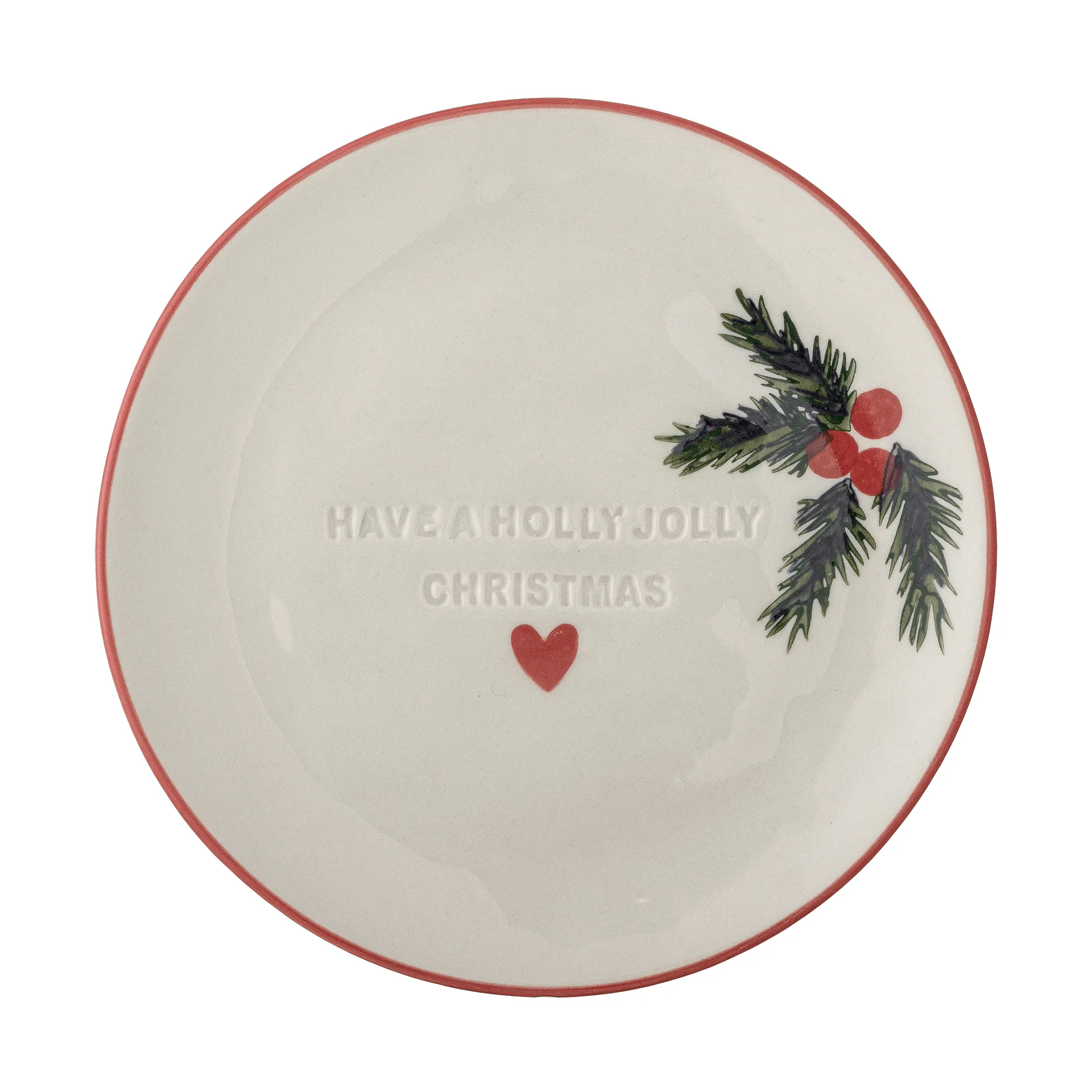 Jovida side plate, Nature, 4 pieces, Ø16 cm Bloomingville