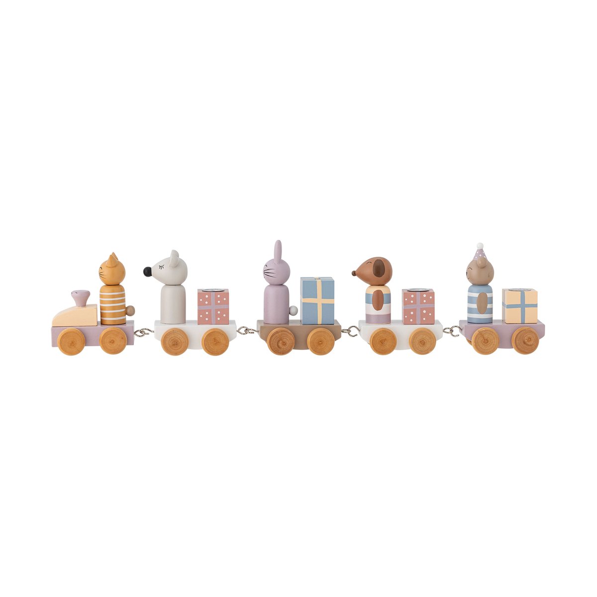 Bloomingville Junaid Birthday train Pink | Scandinavian Design | Decorative accessories | Pink