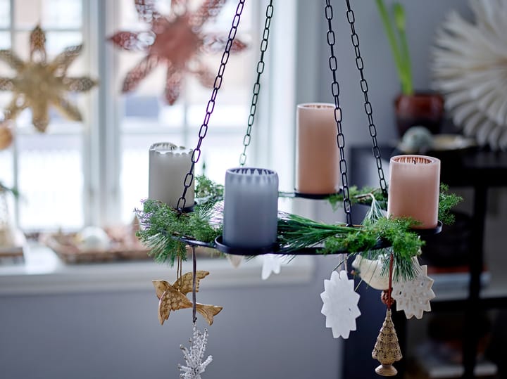 Jutta advent candle chandelier Ø40 cm, Black Bloomingville