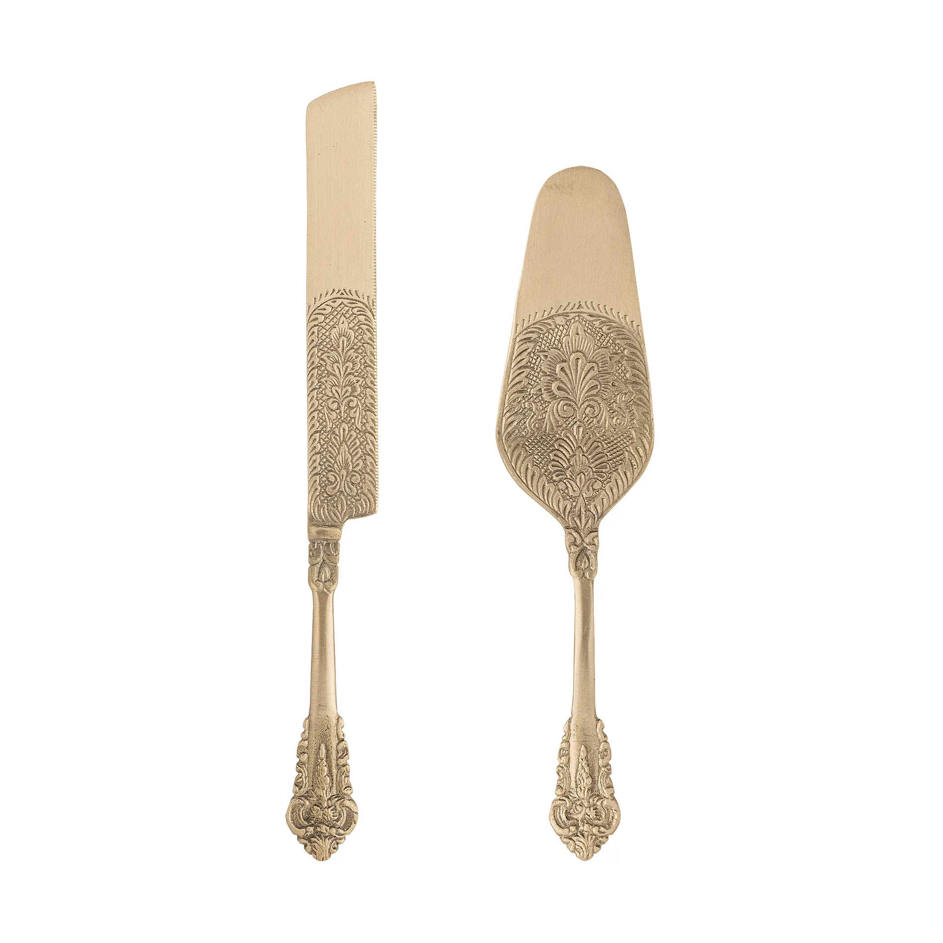 Kalima cake serving set 2 pieces, Brass Bloomingville