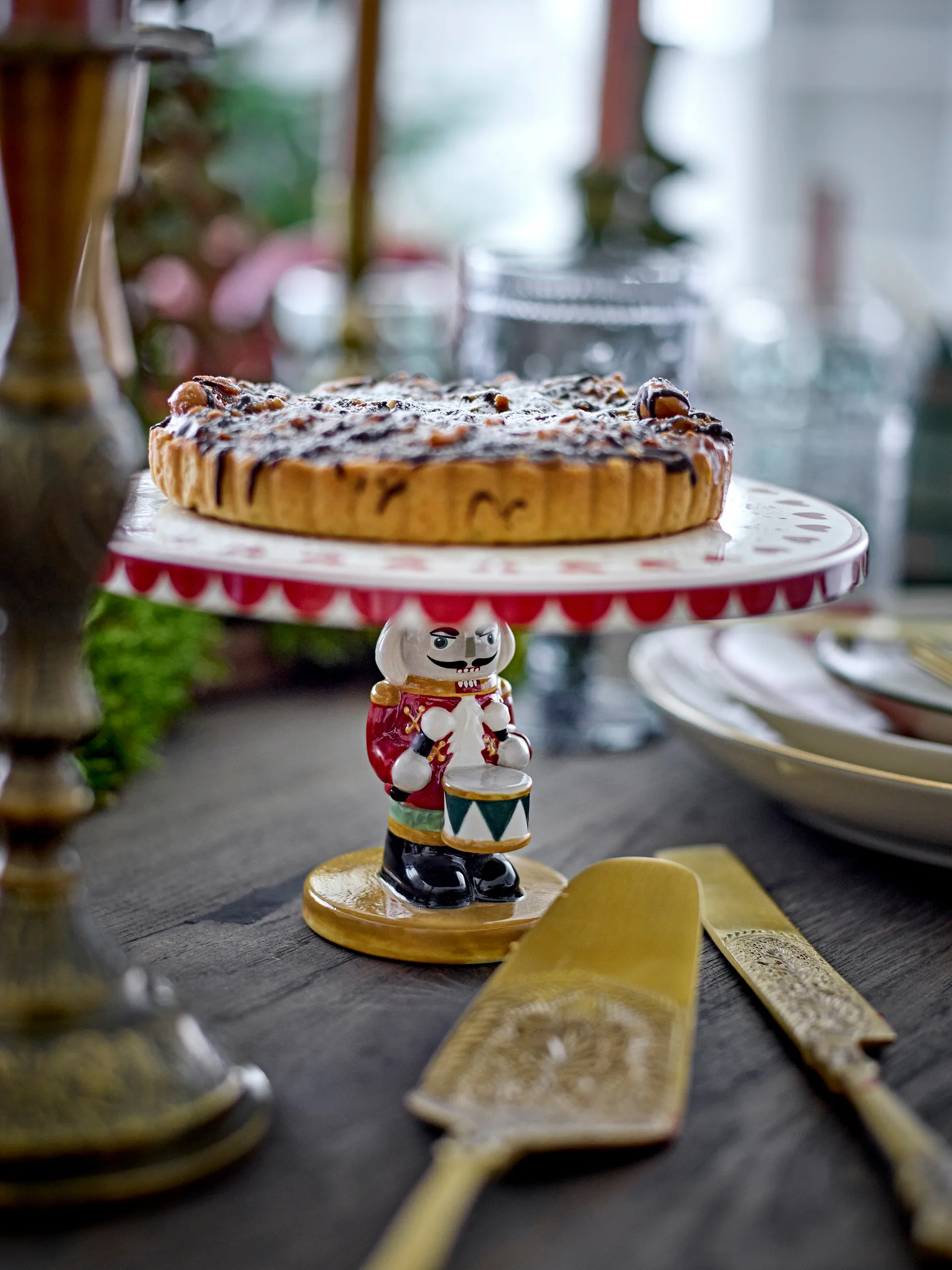 Kalima cake serving set 2 pieces, Brass Bloomingville