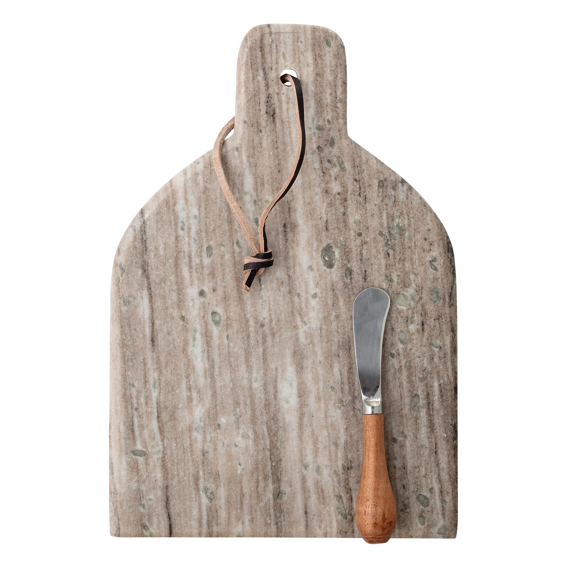 Kani serving tray and knife, nature Bloomingville