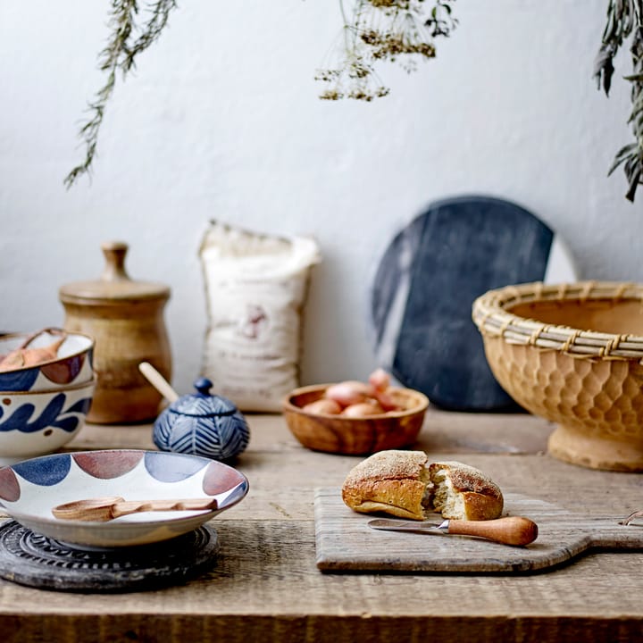 Kani serving tray and knife, nature Bloomingville