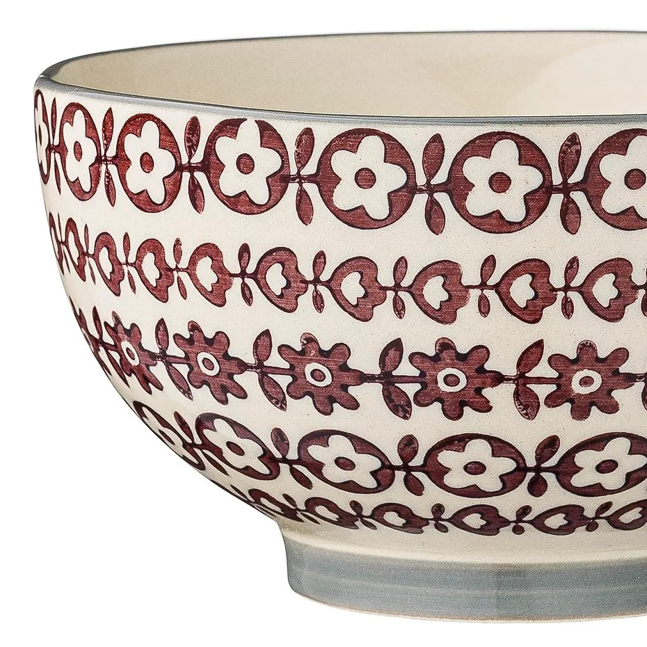 Karine bowl Ø 13.5 cm 2 pieces green-red Bloomingville