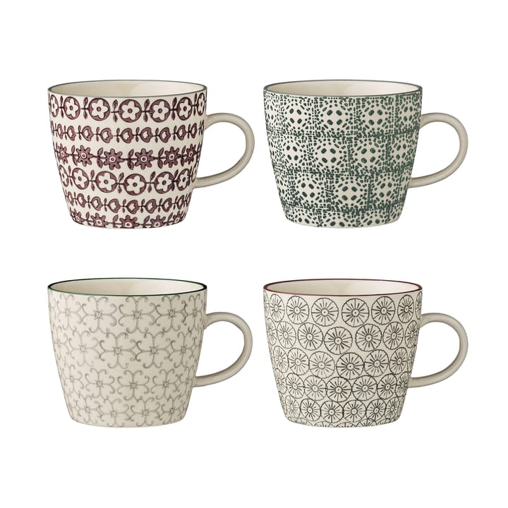 Karine mug 4 pieces Ø 9.5 cm - undefined - Bloomingville