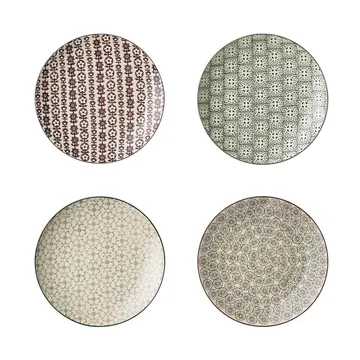 Karine plate 4 pieces Ø 20 cm - undefined - Bloomingville